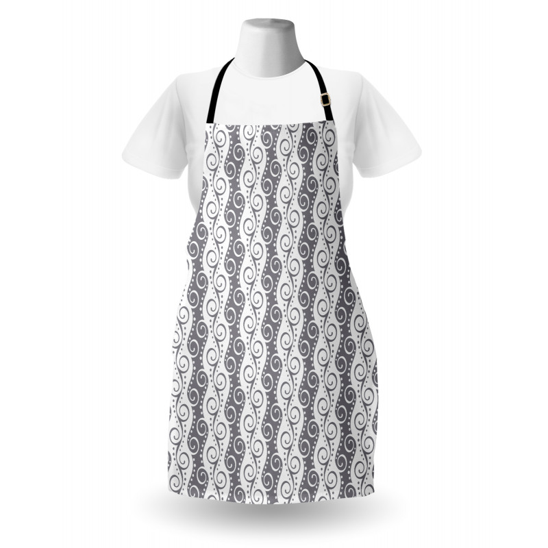 Vertical Stripes Swirls Apron