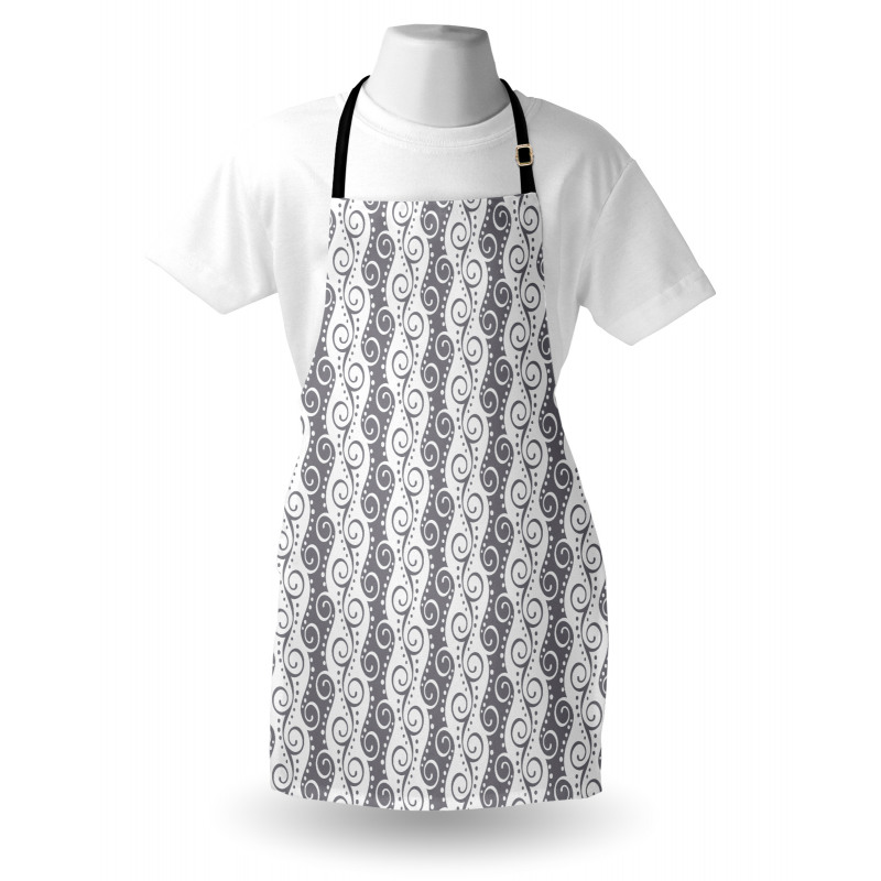 Vertical Stripes Swirls Apron