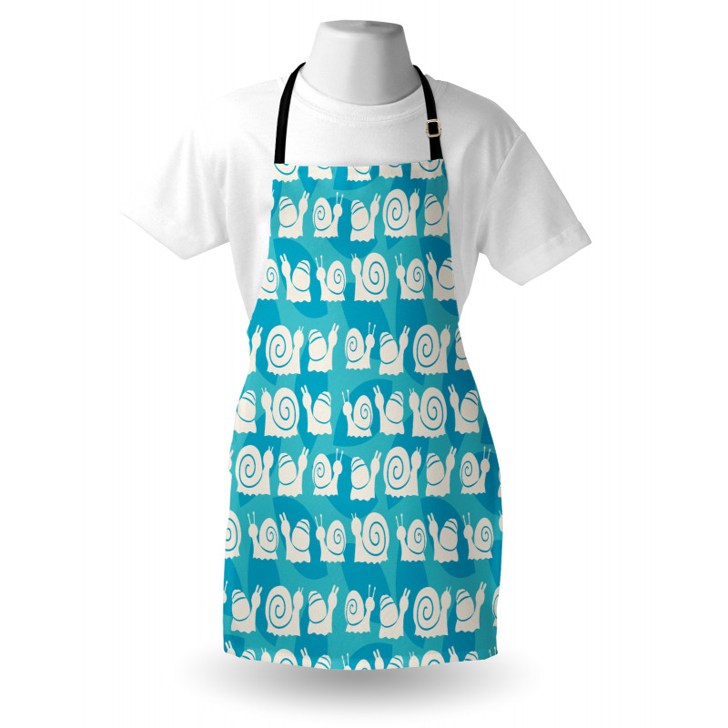 Cartoon Snails Leaves Apron