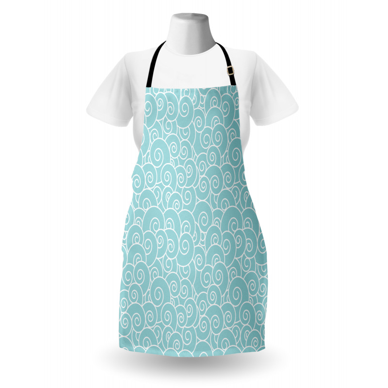 Curly Waves Pattern Apron