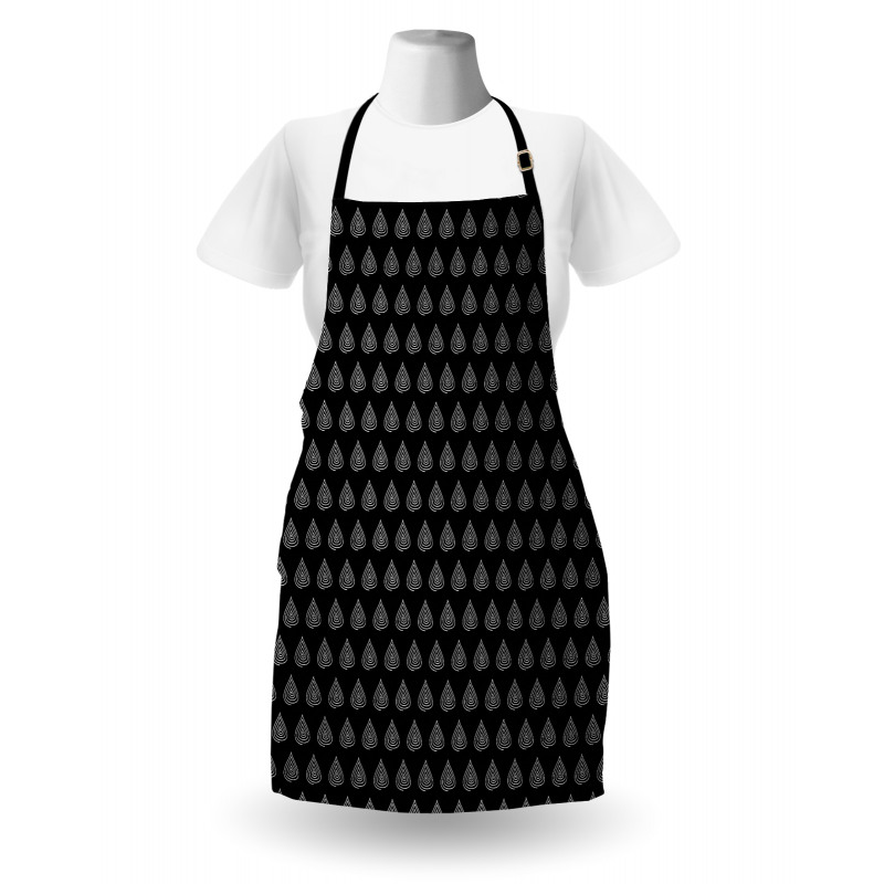 Drops Scrolled Apron