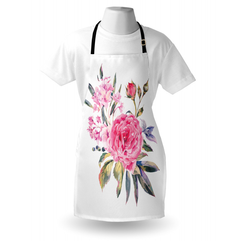 Romantic Roses Bouquet Apron