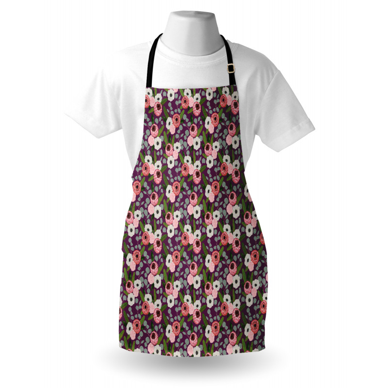 Vibrant Flower Leaves Apron