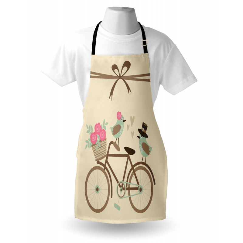 Romantic Bird Couple Apron