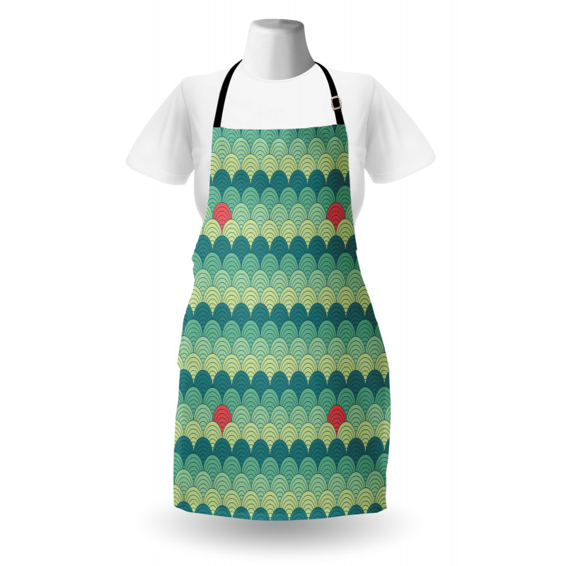 Half Circles Spirals Apron