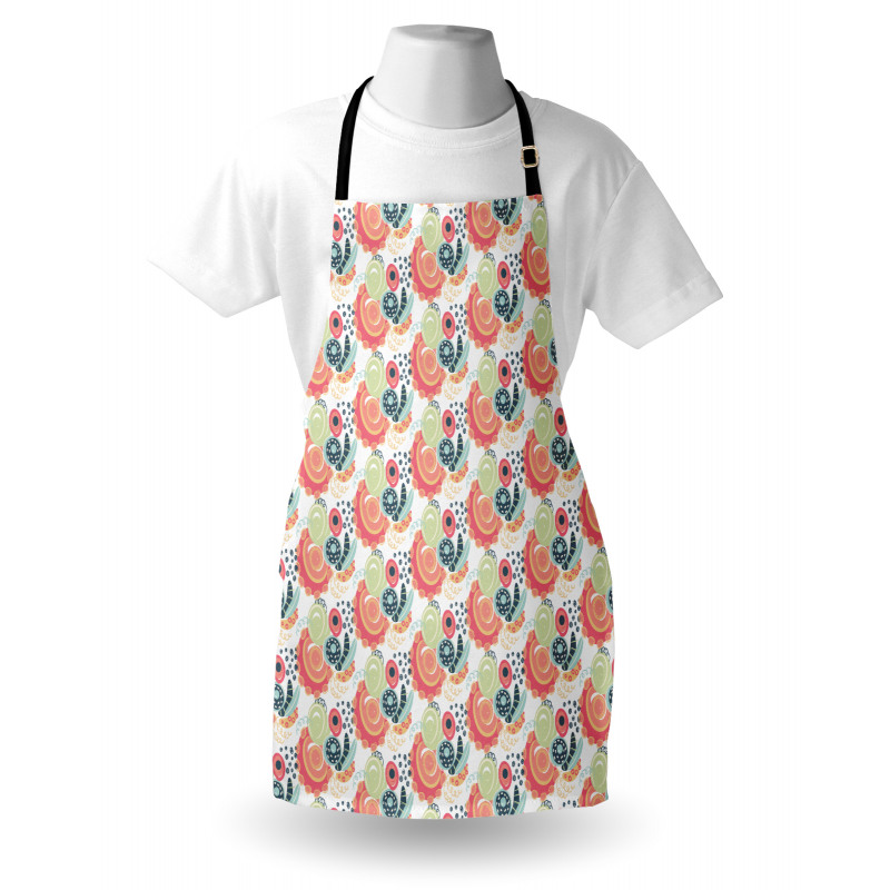 Sloppy Scribbled Dots Apron