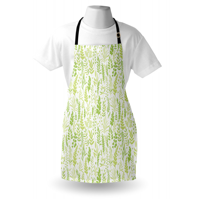 Foliage Pattern Green Shades Apron