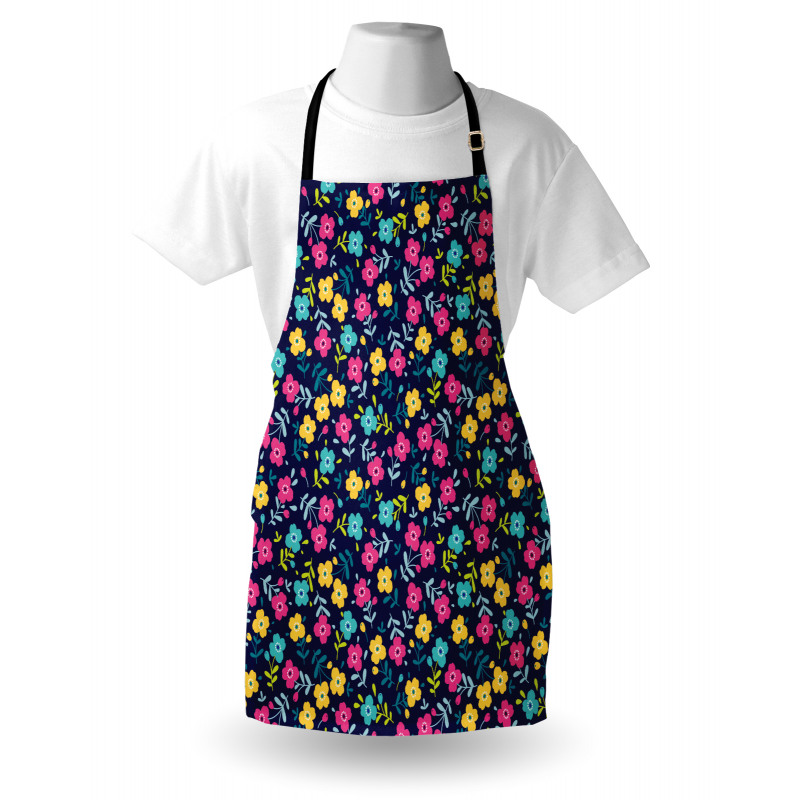 Colorful Summer Blossoms Apron