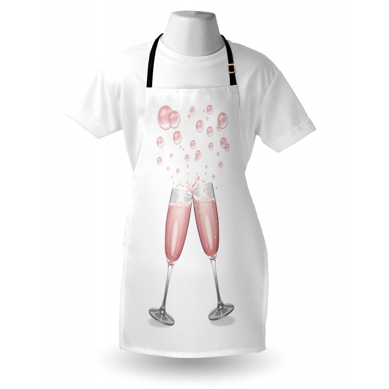 Glasses with Blush Drink Apron