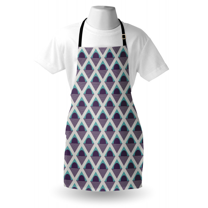 Squares Circles Stripes Apron