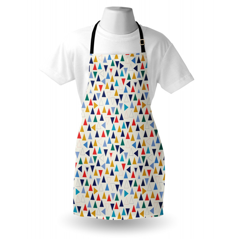 Colorful Simple Triangles Apron