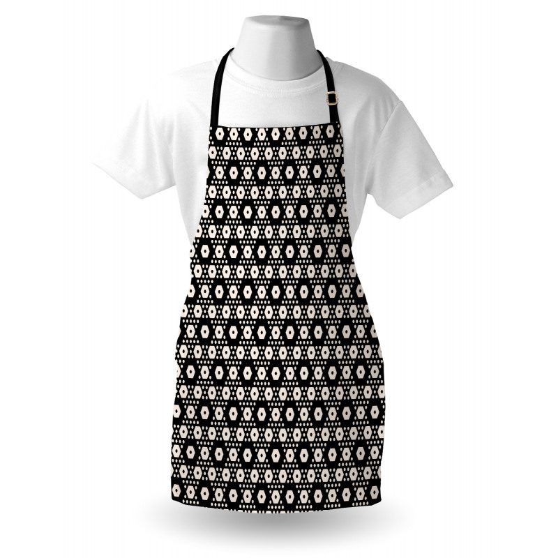 Big Small Hexagon Forms Apron