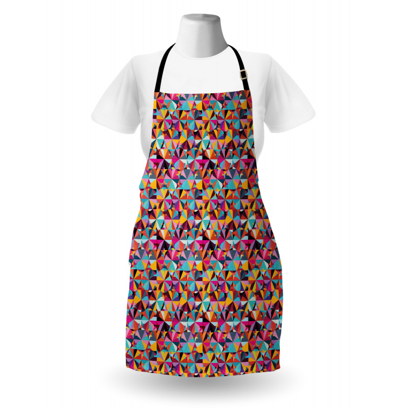 Grunge Complex Triangles Apron