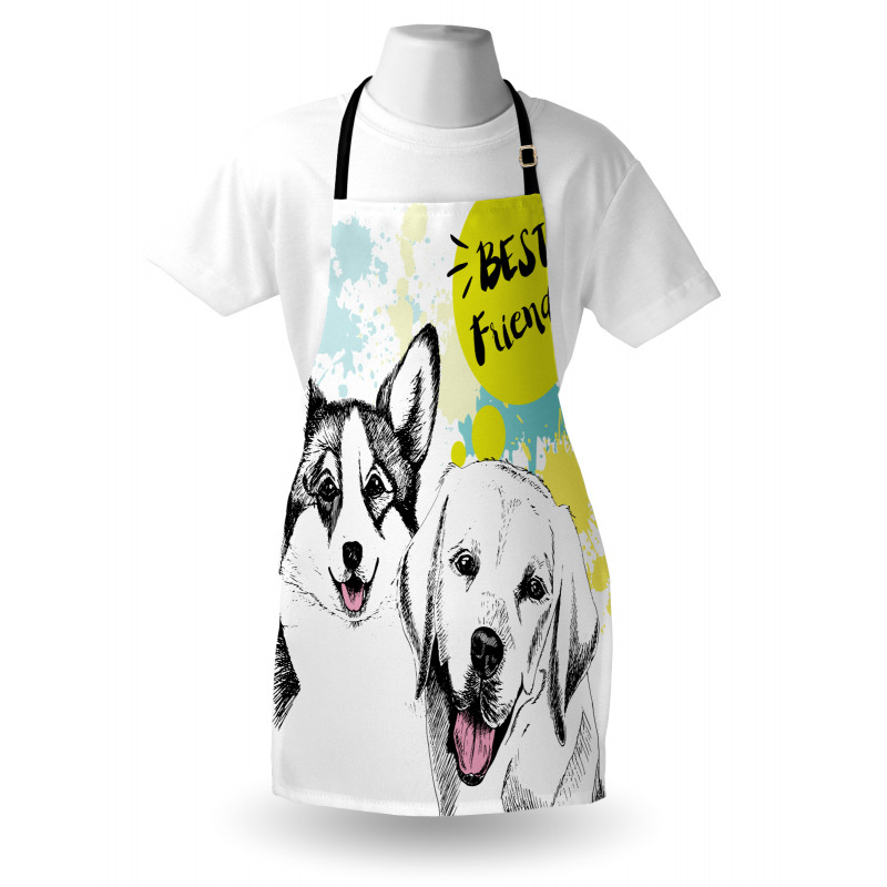 Best Friends Typography Apron