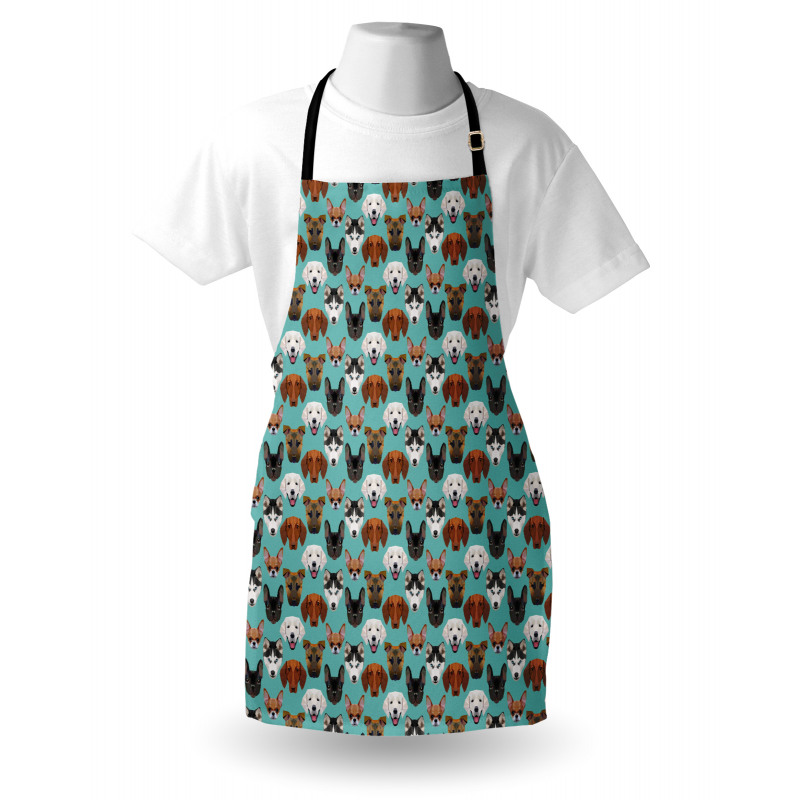 Polygonal Art Different Breeds Apron