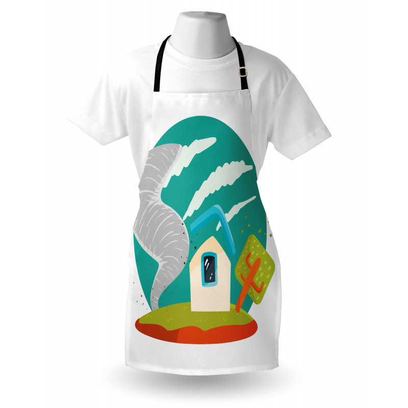 Cartoon Style Whirlwinds Apron