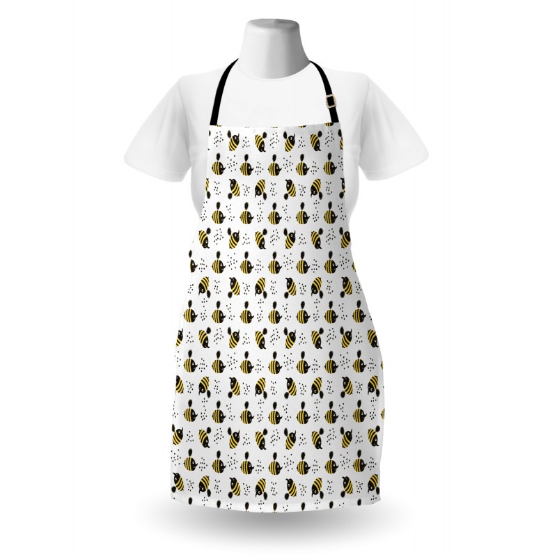 Honey Bees Childish Cartoon Apron