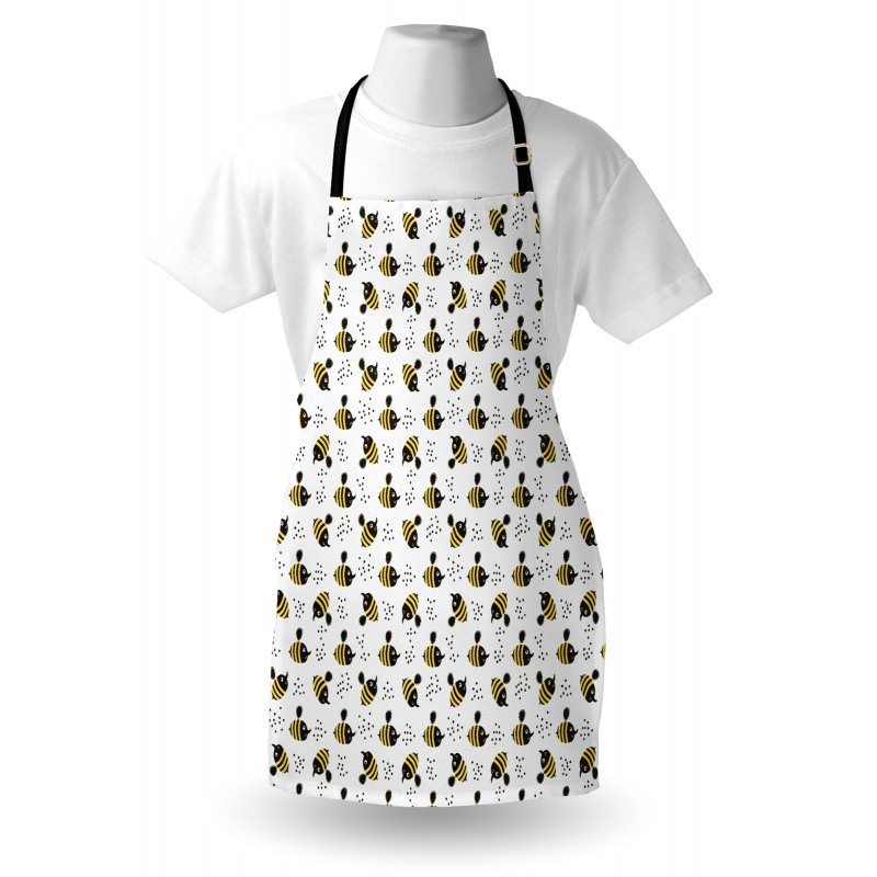 Honey Bees Childish Cartoon Apron