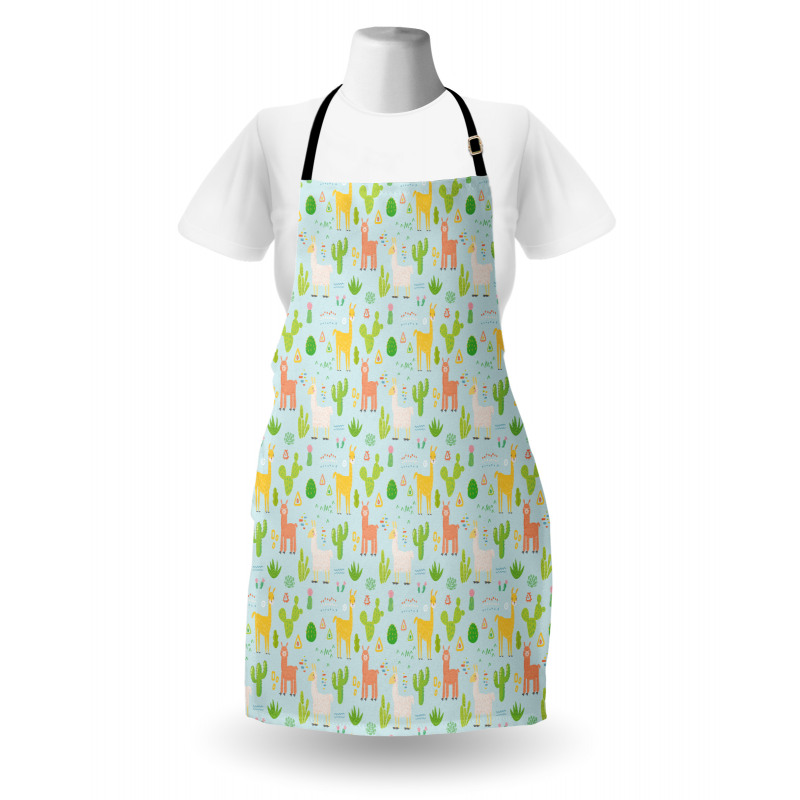 Camels Cactus Tribal Style Apron