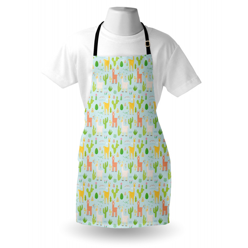 Camels Cactus Tribal Style Apron