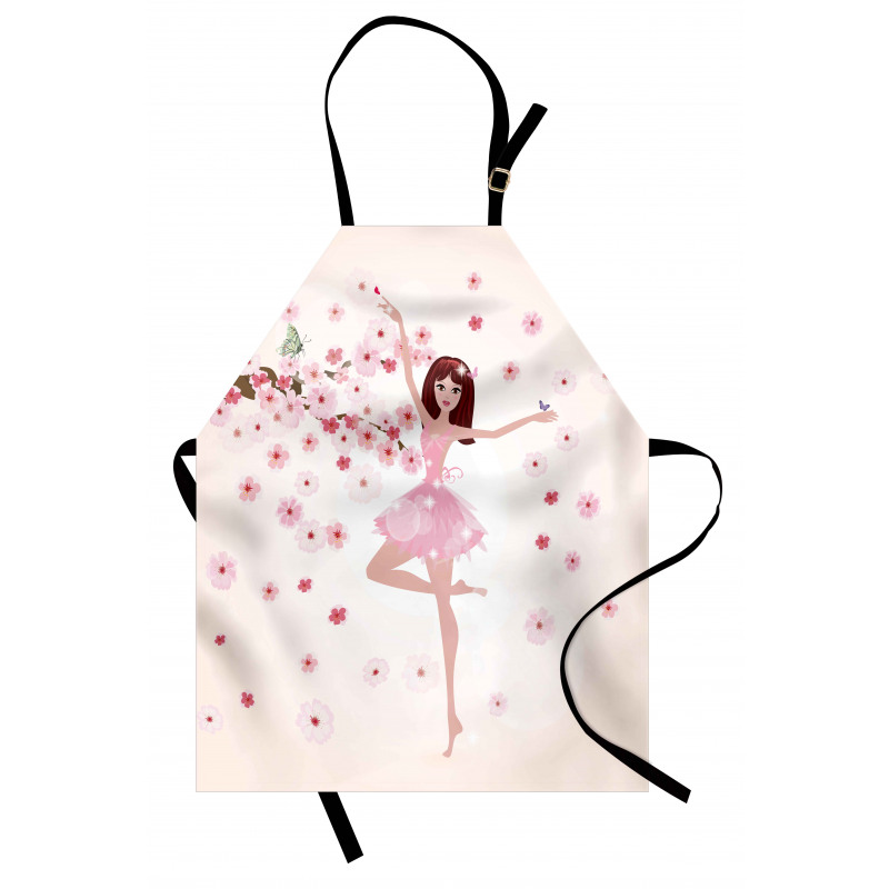 Ballerina Girl Sakura Tree Apron