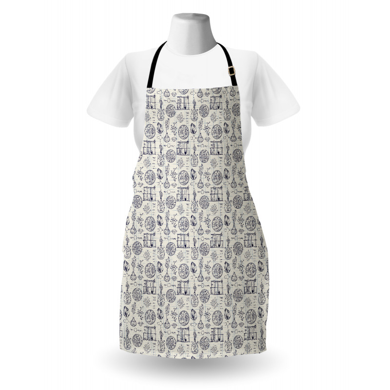 Sketch Art Laboratory Objects Apron