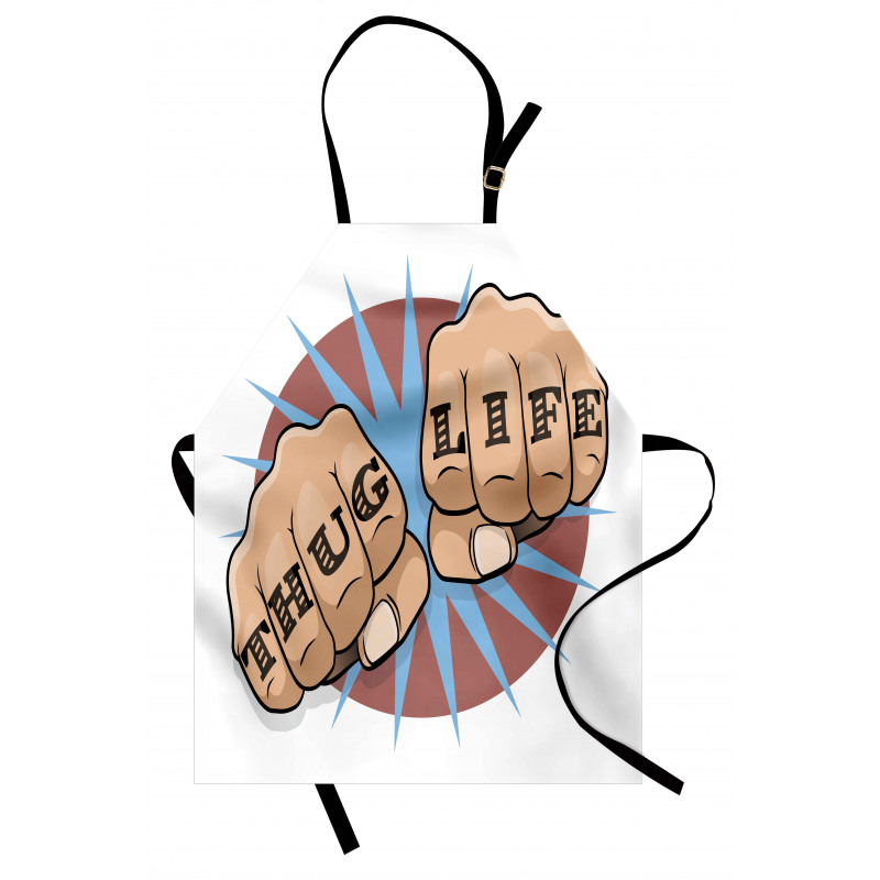 Punching Fists Comic Book Apron