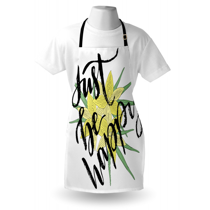 Yellow Blossoms Leaves Apron