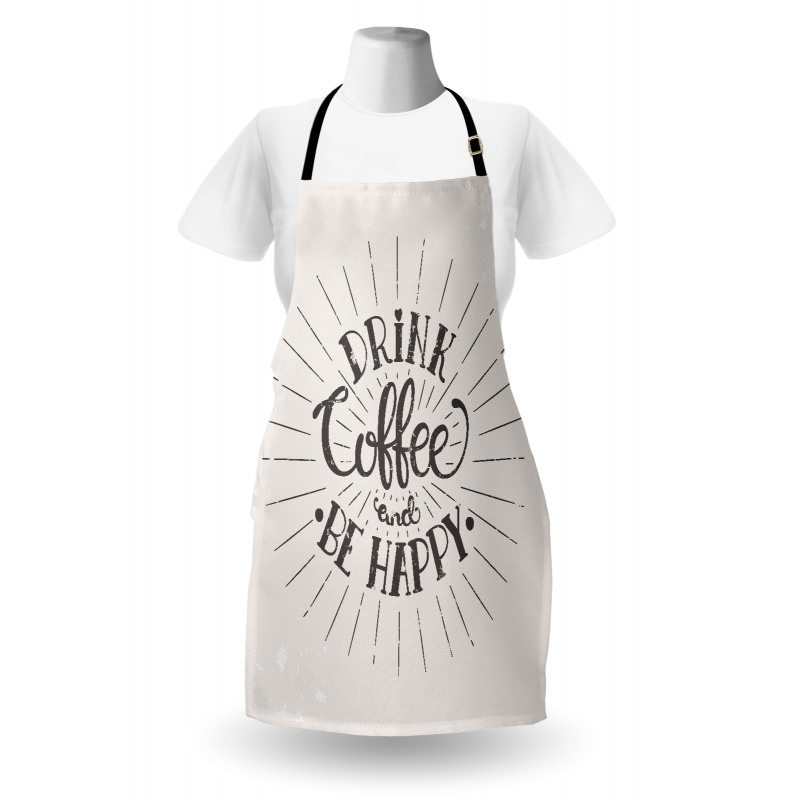 Coffee Words Grunge Effect Apron