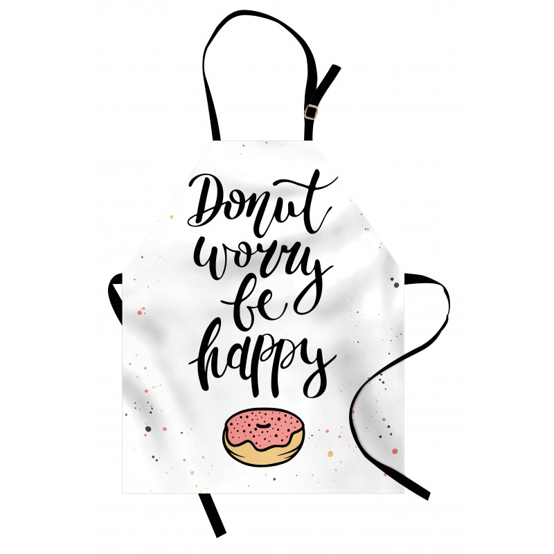 Donut Worry Words Stains Apron