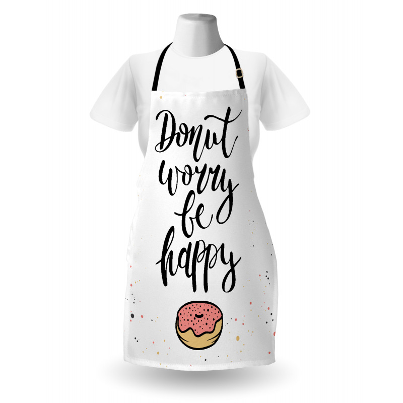 Donut Worry Words Stains Apron