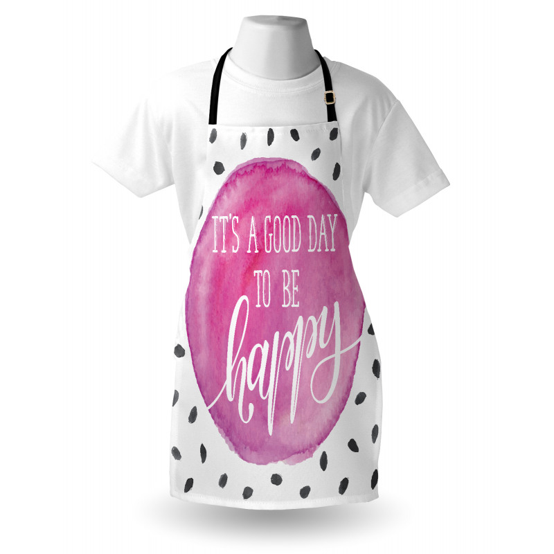 Watercolor Spot with Words Apron