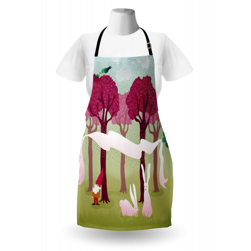 Forest with Pink Trees Apron
