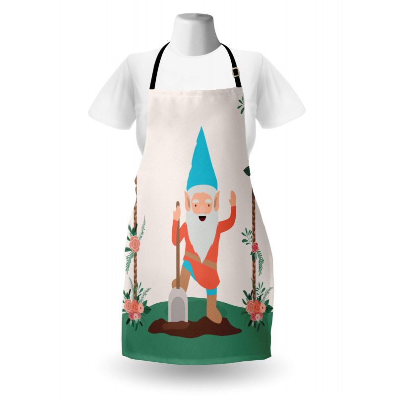 Funny Character in the Garden Apron