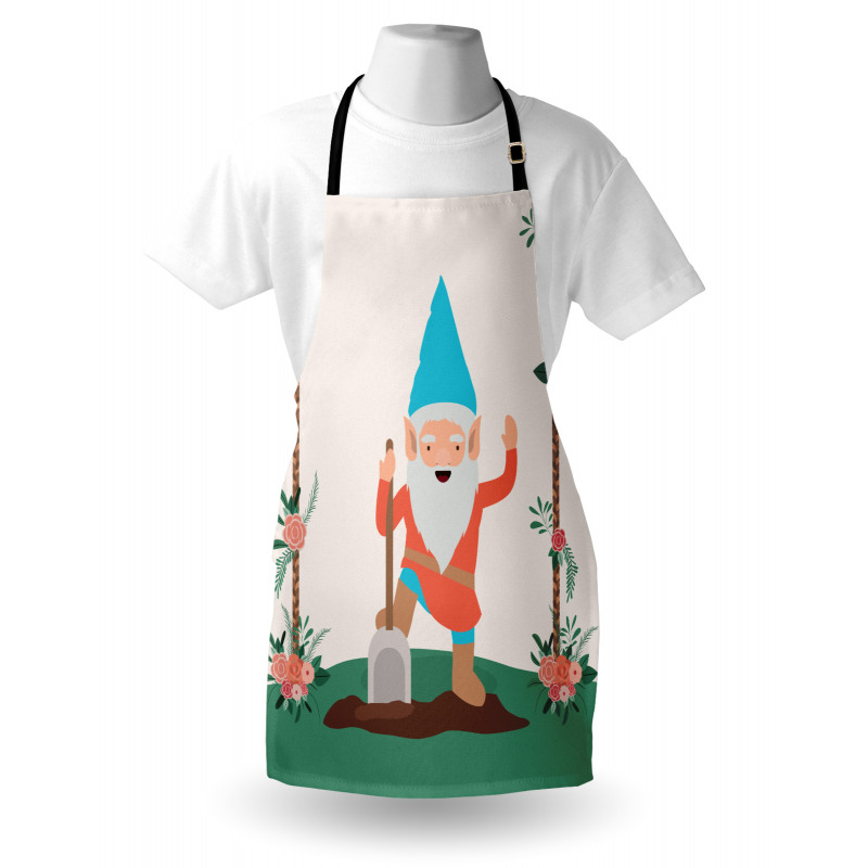 Funny Character in the Garden Apron