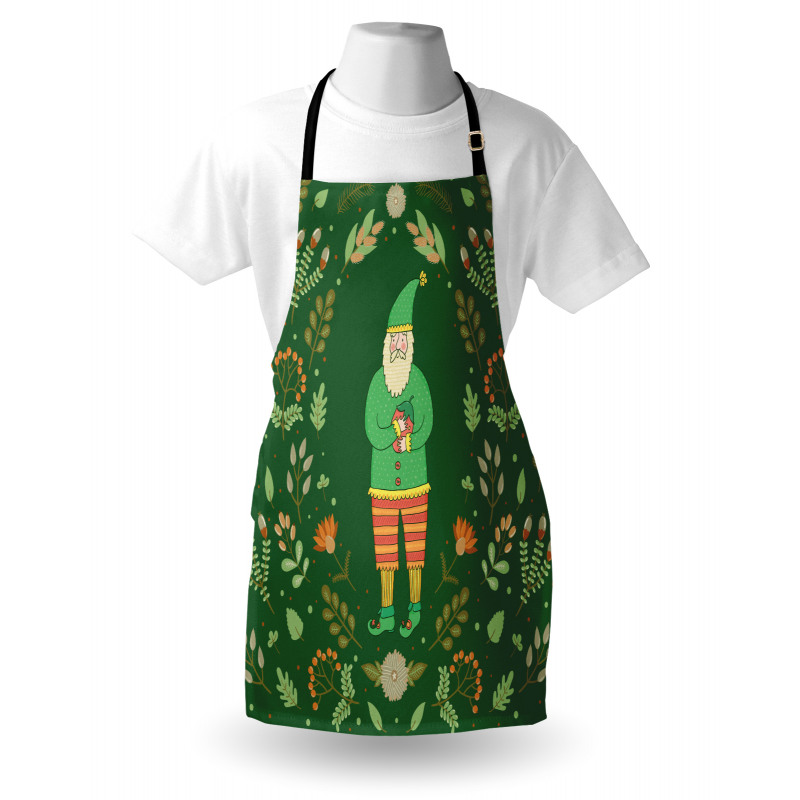 Botanical Herbs and Branches Apron