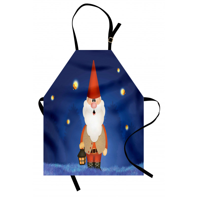 Elf at Night with a Lantern Apron