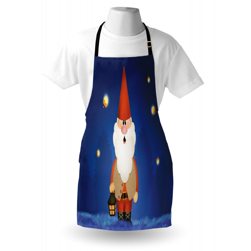 Elf at Night with a Lantern Apron