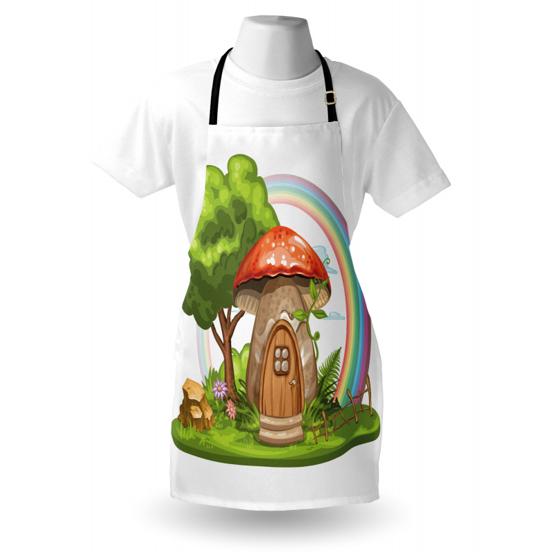 Magic World Mushroom House Apron
