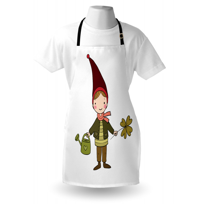 Little Elf Boy with Clover Apron