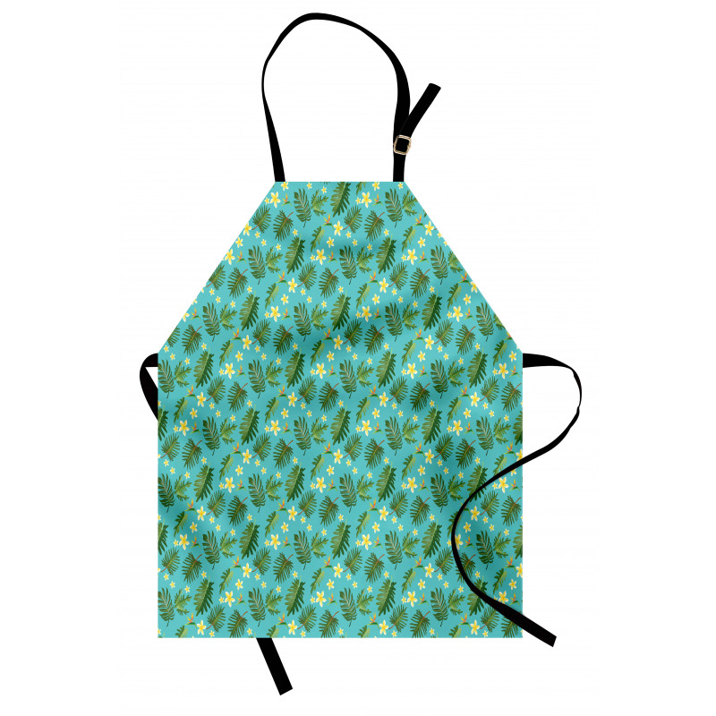 Leafage Hibiscus Blooms Apron