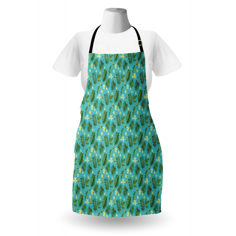 Leafage Hibiscus Blooms Apron