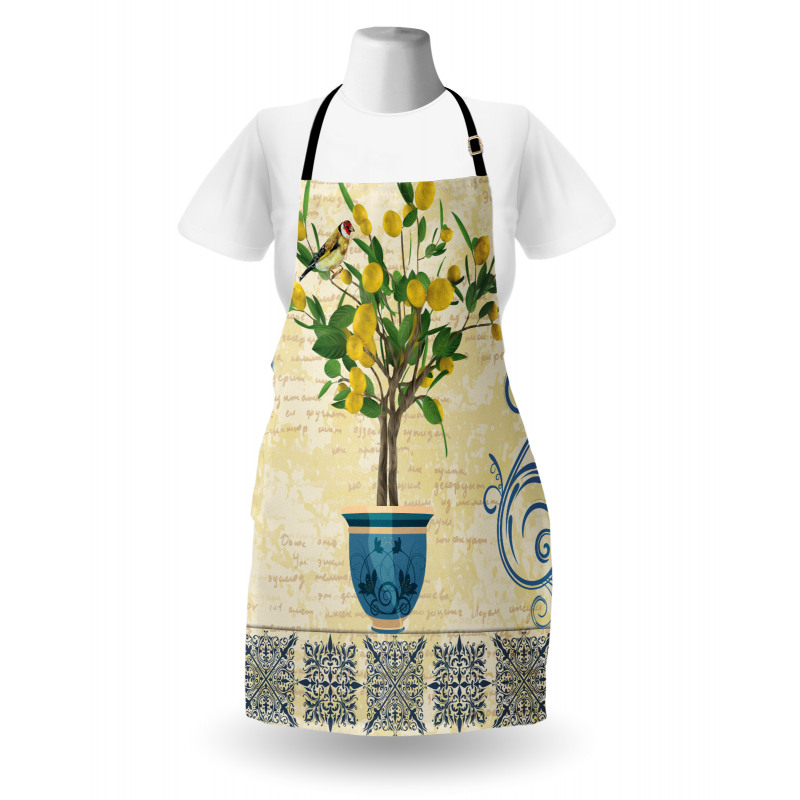 Retro Style Lemon Tree Apron