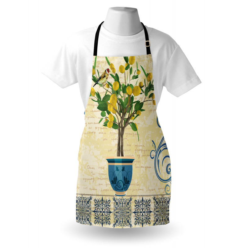 Retro Style Lemon Tree Apron