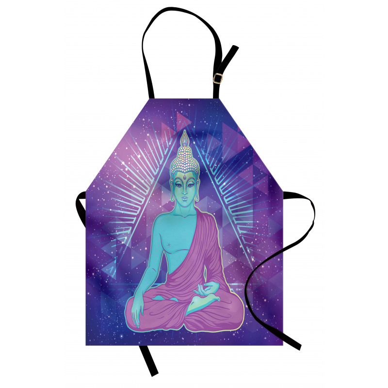 Meditating in Space Apron