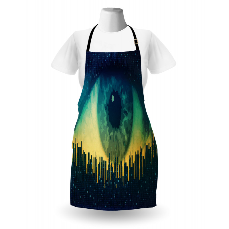 Surveillance Theme Motif Apron