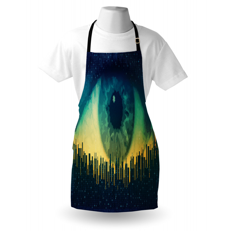 Surveillance Theme Motif Apron