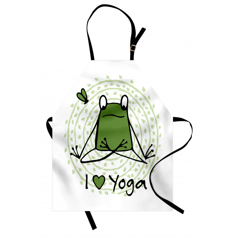 I Love Yoga Words Apron