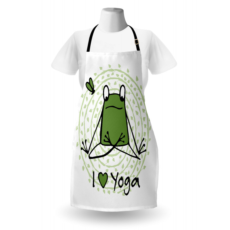 I Love Yoga Words Apron