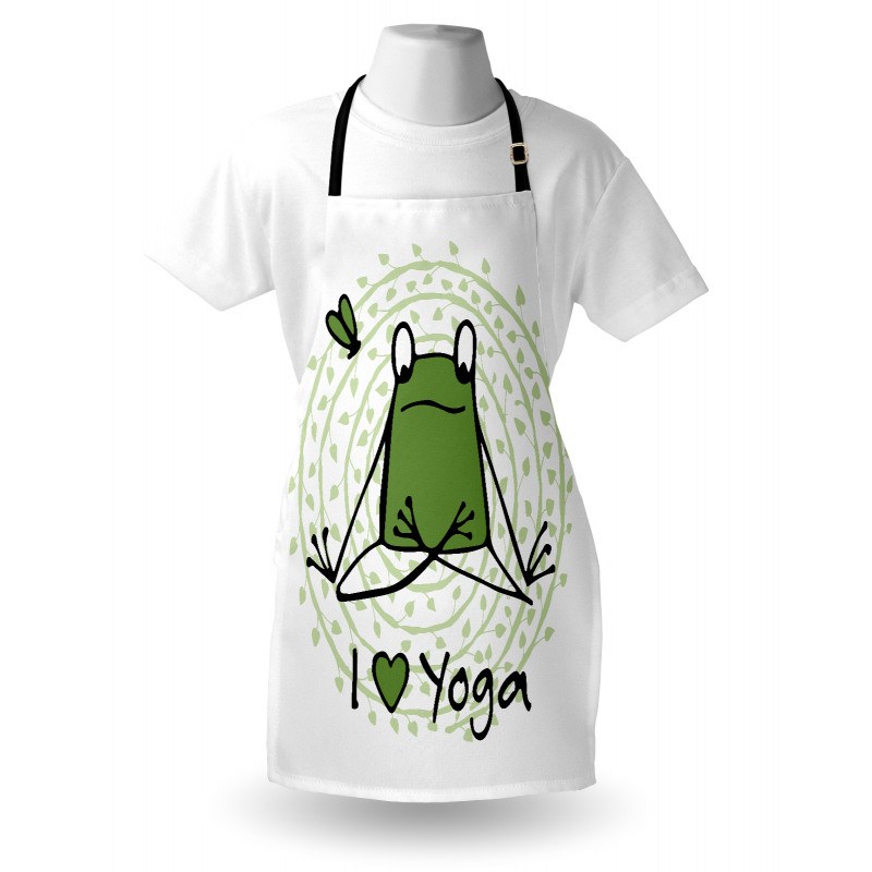 I Love Yoga Words Apron